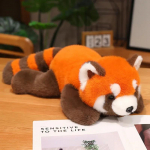 30-60 cm uus t&auml;idisega anime figuurinukk punaseks panda pluusiga nukk koheva karvaga punane pesukaru loomad kallistavad padi lastele 30cm