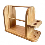 Youshengi kahekihiline l&otilde;ngahoidja jaotur, k&otilde;rge stabiilsus, lihtne kokku panna k&auml;sitsi valmistatud puidust l&otilde;ngajaoturi l&otilde;ngapallihoidja vana puu v&auml;rv