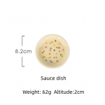 Korea stiilis keraamilised lauan&otilde;ud Lillemustriga kauss ja taldrik Riisikauss Puuviljasalati kausid Magustoidutaldrik Majapidamise &otilde;htus&ouml;&ouml;gitaldrikud