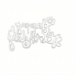 1 tk Palju &otilde;nne s&uuml;nnip&auml;evaks S&otilde;nad Metallist L&otilde;iketerad &Scaron;abloon Scrapbooking Fotoalbum Reljeefpaber Kaardid 1pc