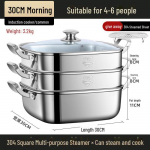 316 roostevabast terasest mitmekihiline auruti gaasi- ja induktsioonpliitidele 30cm three-layer