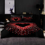 Luksuslik pehme voodipesukomplekt lilla optilise teibi mustriga tekikott tekikate Padjap&uuml;&uuml;r Romantiline eurokomplekt King Queen-suurusele EU Superking260x220