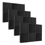 Studio Acoustic Foams heliisolatsioonivahust heli neelavad paneelid helikindlad 24pcs tumehall v&auml;rv