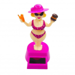 P&auml;ikeseenergia v&auml;riseva peaga &otilde;&otilde;tsuv Hawaii t&uuml;drukute auto sisekujundus Loominguline tantsiv nukk auto ornament p&auml;ikeseenergia m&auml;nguasi auto stiil punane