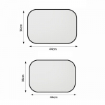 Tuuleklaasi p&auml;ikesesirmid Kokkupandav auto esiklaasi p&auml;ikesesirm Enamiku autode, maasturite, veoautode jaoks 2pcs rear seat side