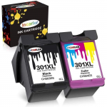 Cartouche d'encre Incarler 301 XL &uuml;hilduv avec HP 301XL pour Envy 5530 4500 5532 4507 Deskjet 2540 2542