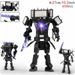 Moc Skibidi WC-figuurid Mudelplokid Titan Kaameramees K&otilde;larman Ehitusm&auml;nguasjad Pidu Halloweeni kaunistus Poistele Kingitused