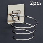 Spiraalne seinale paigaldatav f&ouml;&ouml;ni hoiustamise organiseerimisriiul hoidik riidepuu kasutamiseks vannitoas salongis stilisti t&ouml;&ouml;riist kuivati organiseerima One Size