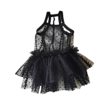 Koerte seelikud Pitsilised lemmikloomakleidid Printsessikleit Suvised koerakleidid Kaisukoera vest Kleit Kassikleit Chihuahua Lemmikloomar&otilde;ivad XL must