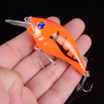 1tk 7,5cm 12g k&otilde;vad VIB landid kalap&uuml;&uuml;gi Minnow Bait Treble konksud uppuvad Crankbait voblerid kalastustarbed 3D silmad 6#