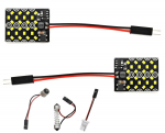 2 szt Panel 24 LED 12V W5W, T10, C5W, SV8.5, BA9S, T4W CANBUS 1000lm biały mocny Off-Road