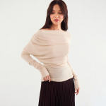 YYFS Naiste mood vabaaja kevads&uuml;gise &uuml;hev&auml;rvilise tr&uuml;kiga pikkade varrukatega viltuse kraega pluusid ja s&auml;rgid L