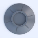 Universaalne kummist pesumasina iminapa alus &ndash; automaatne trumlihoidja 022 Suction Cup Foot Pad One Pack hall v&auml;rv