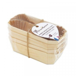 4 mini caissettes cake bois 12cm+8 caissettes sulfuri beež