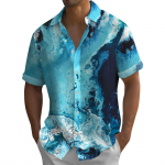 Hawaii s&auml;rk meestele, meeste vintage n&ouml;&ouml;pidega keeglis&auml;rgid l&uuml;hikeste varrukatega suvine rannas&auml;rk XXL ts&uuml;aan