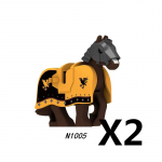 MOC Keskaja Punane L&otilde;vi Must Kotkas Loss S&otilde;dur R&uuml;&uuml;tel Hobuse Seljas Ehitusklots S&otilde;jav&auml;elane Figuur Vest Soomus Lipp M&auml;nguasi Kingitus B036