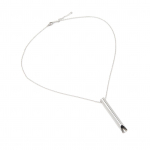 &Auml;revust hingav kaelakee mediteerimiseks Stressi leevendamiseks roostevabast terasest 6 cm ripats, rahustav t&auml;helepanu h&otilde;be