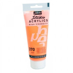 Peinture acrylique - P&eacute;b&eacute;o - Orange fluo - 100 ml - Haute viscosit&eacute; - Satin&eacute;e