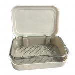 Vannitoaseebikarp kaanega Kodu Plastikust Seebikarp Hoiab Seebi Kuivana Seebialus Reisimiseks Kaasaskantav Seebialus N&otilde;u Hoiustamine Seebin&otilde;u valge