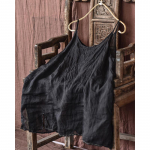 Naiste vintage &uuml;hev&auml;rvilised Camis suvised Casaul lihtsad lahtised Ramie topsid One Size