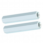 2 tk M8 * 66 pika varda mutteriga kuusnurkne varrukas mutter lahtised keermestatud kinnitused