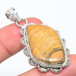 Picture Jasper Handmade 925 Sterling Silver Jewelry Pendant 2.09 d2r51