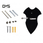 Seinale paigaldatav keskaegsete m&otilde;&otilde;kade hoidja, k&otilde;rge vastupidavus, tugev kandev&otilde;ime, lihtne paigaldus, m&otilde;&otilde;kade v&auml;ljapanekualus must