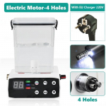 Hambaravialane elektriline mikromootor 2/4 auguga veepaagiga automaatse veevarustuss&uuml;steemi ja LED-iga 1:1 1:5 madala kiirusega fiiberoptiline k&auml;siinstrument 4 Holes EU PLUG must/valge