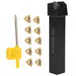 10 tk 16ER AG60 tera sisestus SER2020K16 CNC treipingi treit&ouml;&ouml;riista hoidik puurvarras+1 tk mutriv&otilde;ti