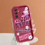 Pehme silikoonist ruudukujulise redeliga printimismustriga telefoni korpus T&auml;iskaanega kaamera p&otilde;rutuskindel kaitse kummist &uuml;mbris Samsungile Samsung S24 FE tumepunast v&auml;rvi