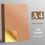 A4 L&auml;ikivad Isekleepuvad Etiketilehed (100 tk) laserprinteritele, mittekleepuv pind, t&uuml;hjad kleebised