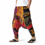 Puuvillahaaremi jooga lahtised v&auml;rvilised p&auml;kapikk boheemlasliku kunsti stiilis p&uuml;ksid Drop Crotch p&uuml;ksid lendorava p&uuml;ksid meeste hiphopi p&uuml;ksid M