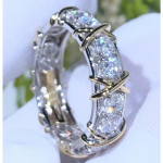 Parim kingitus naiste s&otilde;rmused, millel on kerge luksuslik ja k&otilde;rgekvaliteediline tunnetus, s&auml;delevate tsirkoonkividega 6