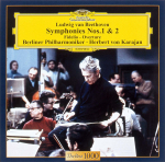 CD KARAJAN HERBERT VON BERLIN PHILH Beethoveni s&uuml;mfooniad nr. 1 2 UCCG5133 2006 Jaapan ObiKlassikaline Kasutatud