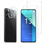 Karastatud klaas Xiaomi Redmi Note 13 4G jaoks ja kaamerakaitse [2 tk pakis] Phonillico&reg; kaitseklaas puhas
