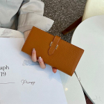 2025 Ehtsast Nahast Naiste Rahakotid Lehma Naha Esimene Kiht Pikk Rahakott H-lukuga K&auml;sikotid Daamidele Kahepoolne Rahakott Ilma Logota