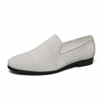 Itaalia Nahast Slip-on Meeste Kingad Uue Disainiga Meeste Mokassiinid Uus Mood Vabaaja Kingad Lihtsad Mokassiinid Mugavad Meeste S&otilde;idu- ja Ametlikud Madalad Kingad 38 valge