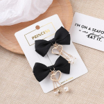 1 paar komplekt Vibu juukseklamber Punane armastuse ripats Paari klamber T&uuml;druk S&uuml;da Armas juukseklamber Hobusesaba Juukseaksessuaarid Naissoost Juukseklambrid Naistele roosa