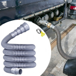 Sewer Pipe Set, Drain Pipe, Travel Heavy Duty Leakproof Professional Foldable Easy to Install 3 m