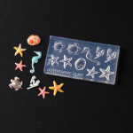 1 tk Merekarbid Merit&auml;hed Meduusid Karbid 3D Silikoon K&uuml;&uuml;nevorm Suvine Ookeani Seeria Ise Tee Silikoonvorm Liblika K&uuml;&uuml;nemaali Vorm B