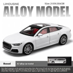 1/24 M&otilde;&otilde;tkava A7 Limusiin Sulamist Valatud Mudelauto Heli ja Valgusega M&auml;nguasi Lastele S&uuml;nnip&auml;evaks Kingituspakend Lastefestivali Kingitusega valge