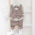 Kolmeosaline poiste moe&uuml;likonna komplekt beebidele ja laster&otilde;ivastele 80