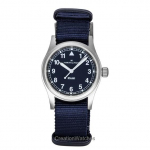 Hamilton Khaki Field Tekstiilrihm Sinine sihver Kvarts H69301940 Unisex K&auml;ekell sinine