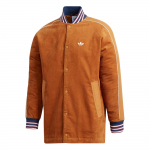 Adidas Originals Logo Seisukrae &Uuml;he n&ouml;&ouml;pidega Pikkade varrukatega Jakk Meeste Jakk Helepruun FM1409 S