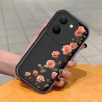 Pehme silikoonist ruudukujulise redeli mustriga telefoni&uuml;mbris, t&auml;ielikult kattev, kaamera p&otilde;rutuskindel kaitse, kummist &uuml;mbris Vivole Vivo V15 Pro valge