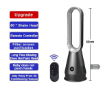 35W k&uuml;lm ja soe Kaheotstarbeline vaikne labadeta ventilaator majapidamise lauaarvuti kliimaseadme ventilaator madala v&otilde;imsusega &otilde;hupuhastusventilaator 19,5*60cm blue