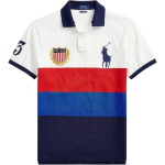 Polo Ralph Lauren SS24 V&auml;rviplokk Logo Suur Pony L&uuml;hikeste Varrukatega Polo S&auml;rk Meeste pealsed Valge 710746105-001 S