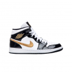 Jordan 1 Mid Patent Must Valge Kuld 295