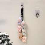 Doll Organizer with Clips And Hanging Holder for Stuffed Animals on Office Wall