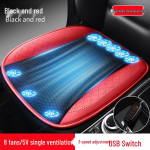 USB-toitega hingav auto- ja veoauto istmepadi jahutusventilaatoriga suveks USB - 5 Fans